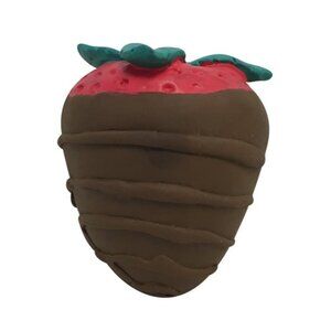FOUFIT Chocolate Covered Strawberry (Lg) Dog Squeak Toy (BRAND NEW W/TAGS!)